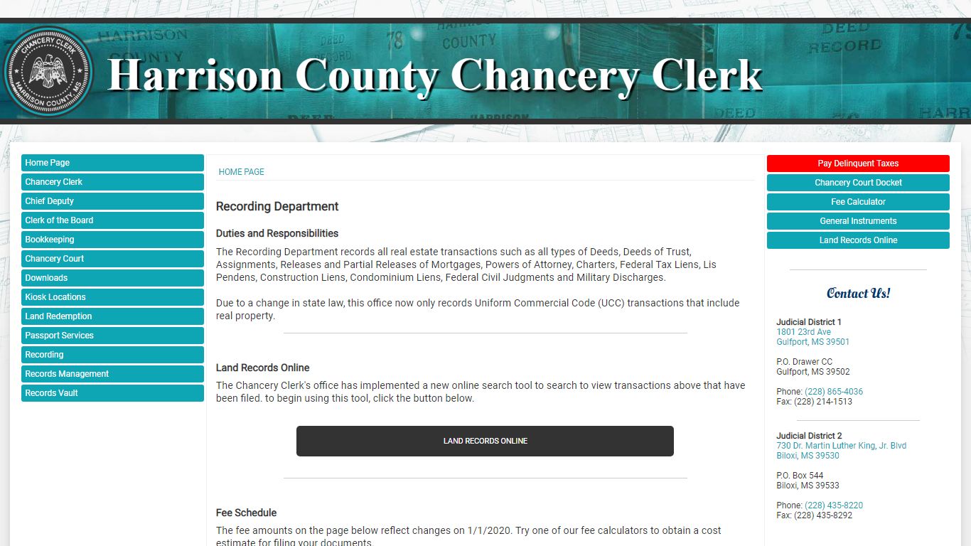 Harrison County, Mississippi Chancery Clerk